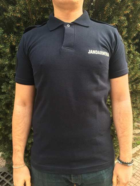 Polo T-Shirt, Navy Blue Gendarmerie