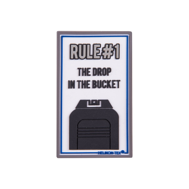 "RULE#1" PATCH - PVC - WHITE