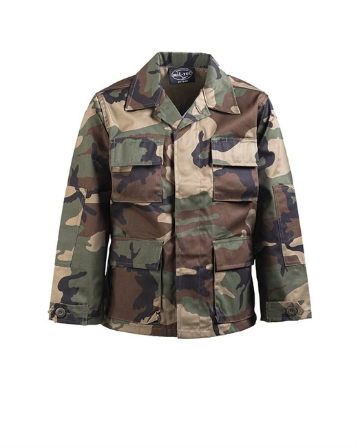 BDU JACKET IN AMERICAN ARMY STYLE - FOR KIDS - Mil-Tec - WOODLAND