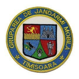 EMBLEMA GRUPAREA DE JANDARMI MOBILA TIMISOARA, cu aplicare termica