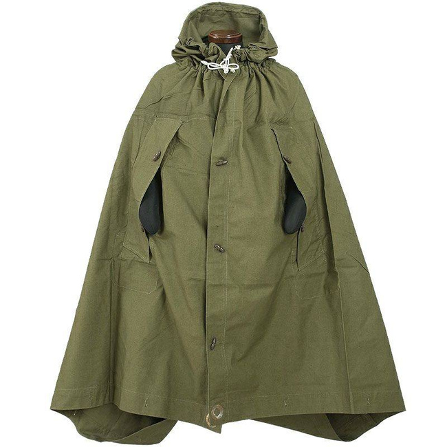 Romanian Plash-palatka, rain cape/shelter half, surplus, Olive, 1.80x1.80m - Like new