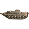 CZ/SK metal badge, bronze, tank, like new