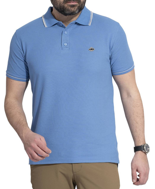 POLO T-SHIRT - ANIKETOS STRIPES - Pentagon® - NAVY BLUE