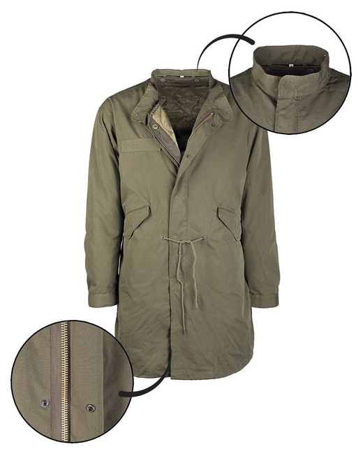 US SHELL PARKA WITH LINER - OD - MIL-TEC