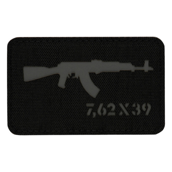 AKM PATCH 7,62 x 39 LASER CUT - BLACK/GREY - M-TAC
