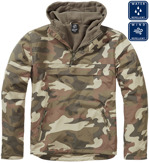 Windbreaker jacket light woodland