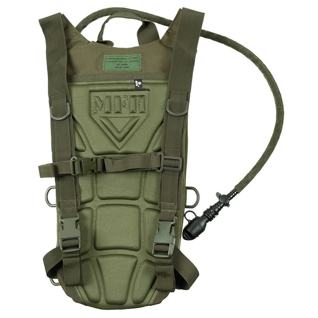 HYDRATION BACKPACK WITH TPU BLADDER - EXTREME - 2.5 L - MFH - OD GREEN
