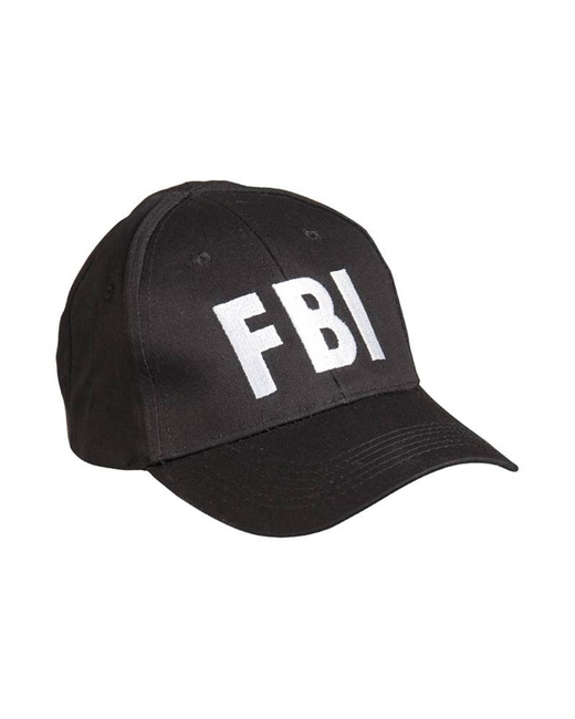 BLACK ′FBI′ BASEBALL CAP