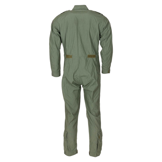 PILOT COVERALL WITH THIGH POCKETS - MK16A - BRITISH ARMY MILITARY SURPLUS - GREEN OD - USED