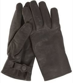 German goatskin insulated gloves - Black