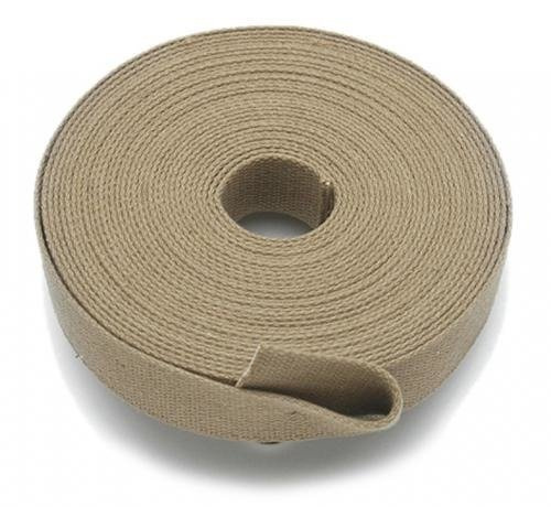 KHAKI COTTON ROLL WEBBING (30 X 1.8MM) - 5 METER
