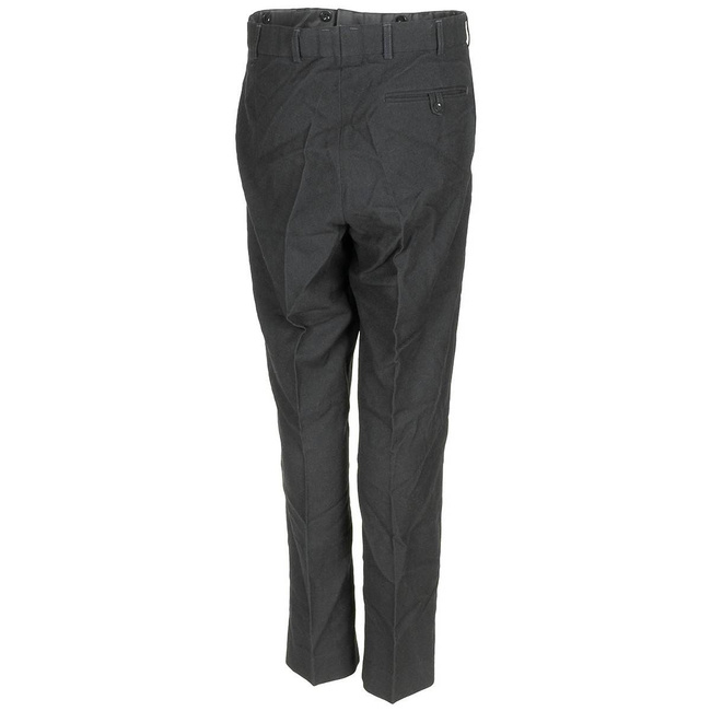 UNIFORM PANTS ROYAL NAVY CLASS 1 - MILITARY SURPLUS FROM THE BRITISH ARMY - BLACK - USED