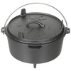 CAST IRON POT - "DUTCH OVEN" - 5.7 L - BLACK - FOX® Outdoor
