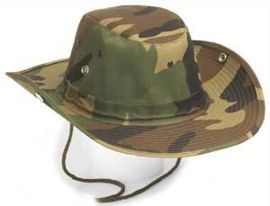BUSH HAT US (RIP-STOP) WOODLAND CAMO