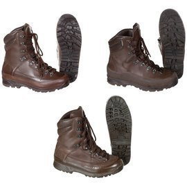 GB COMBAT BOOTS "GORE-TEX" - BROWN - USED