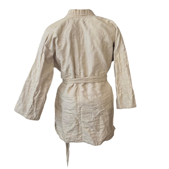 3 PIECE JUDO SUIT 100% COTTON - JACKET, PANTS, BELT - ROMANIAN ARMY MILITARY SURPLUS - USED