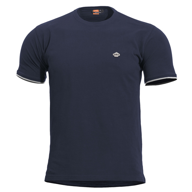 T-SHIRT - "LEVANTES CREWNECK STRIPES" - PENTAGON® - NAVY BLUE