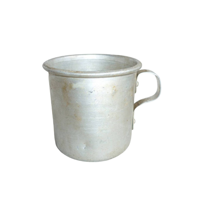 SMALL ALUMINIUM DRINKING CUP FOR BULGARIAN SOLDIER - WWII - LIKE NEW