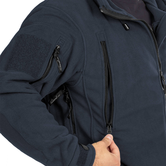 WINTER FLEECE JACKET - "PATRIOT" - HELIKON TEX® - NAVY BLUE - WITH EMBLEMS - ANP