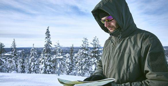 LIGHTWEIGHT WINTER JACKET - ECWCS LEVEL 7 - CLIMASHIELD® APEX™ - Helikon-Tex® - FLECKTARN