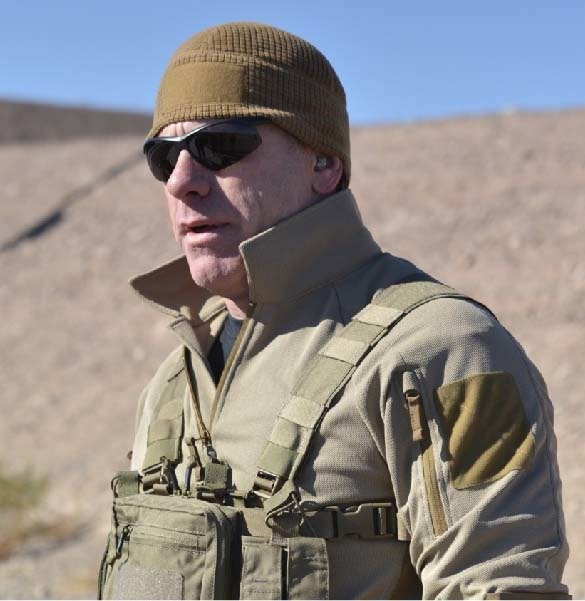 RANGE BEANIE CAP - GRID FLEECE - COYOTE