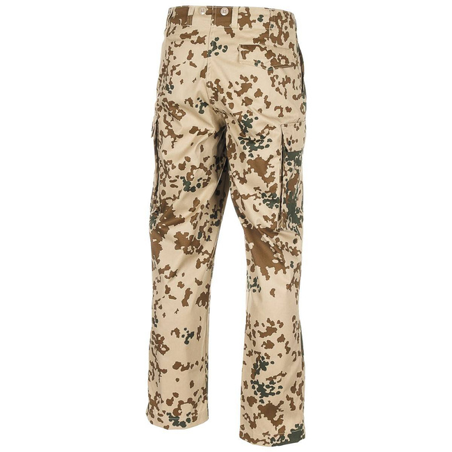 GERMAN TACTICAL TROUSERS, BW TROPICAL CAMO - LARGE SIZE - MFH
