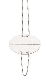 German Dog Tag Set With Chain