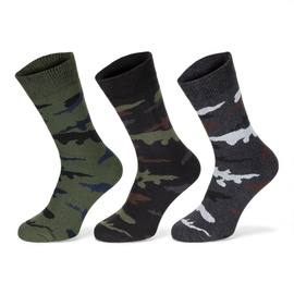 Socks-Set - Esercito - Mid-Length - 3 Pairs - Camouflage - MFH
