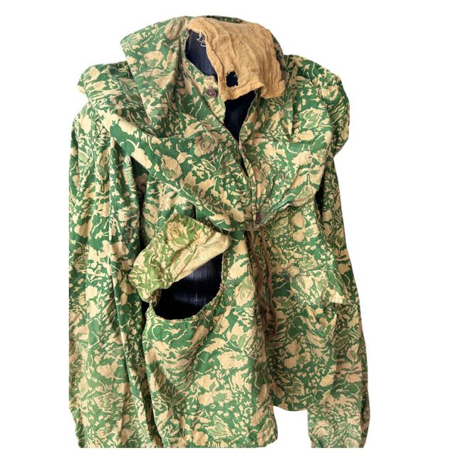 Summer Leaf/Reverse Leaf Camouflage Smock - Model for snipers and scouts - Military surplus from the Romanian Army - Degraded/damaged