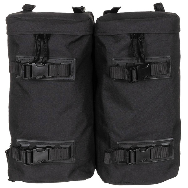 BUNDESWEHR MOUNTAIN BACKPACK - WITH 2 SIDE BAGS - 80 L - MFH® - BLACK