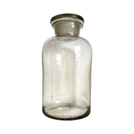 VINTAGE GLASS - 1980 - TRANSPARENT - ROMANIAN ARMY MILITARY SURPLUS - IN GOOD CONDITION