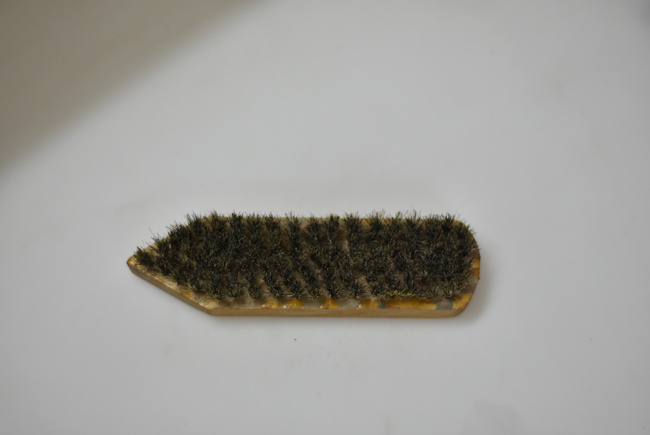 MILITARY BRUSH WITH NATURAL BRISTLES - MILITARY SURPLUS ROMANIAN ARMY