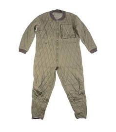 LINER FOR FLIGHT COVERALL - OD - GERMAN MILITARY SURPLUS - NAVY RESCUE - LIKE NEW