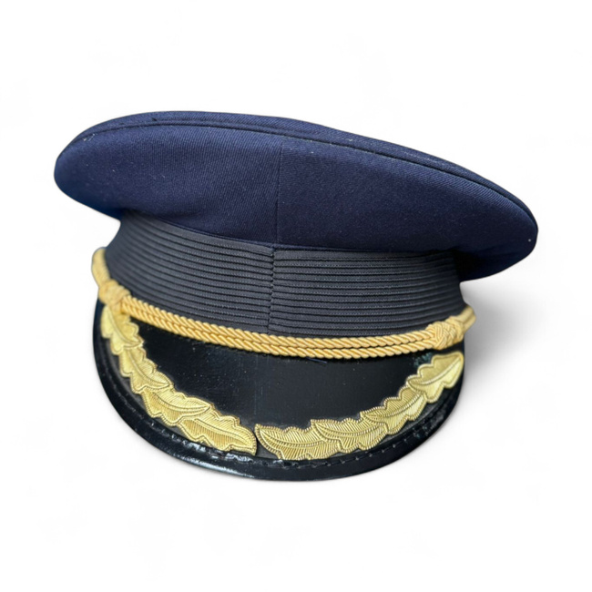 Officer's cap - Romanian Army military surplus from the RSR period - Dark Blue - Like new