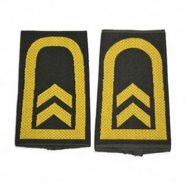 PAIR OF ORIGINAL RANKS - CHIEF BOATSWAIN - GERMAN ARMY - NAVY - OLIVE GREEN/GOLDEN