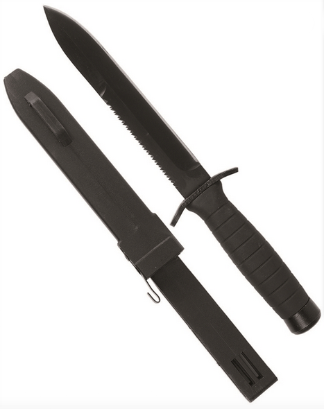 Black ′army′ Combat Knife With Sheath