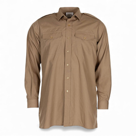 Long-Sleeved Shirt - British Army Military Surplus - Khaki - Used