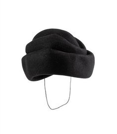 CZECH BLACK WOMEN FELT CAP LIKE NEW