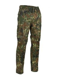 US ARMY FLECKTARN CAMO ZIP-OFF JUNGLE PANTS