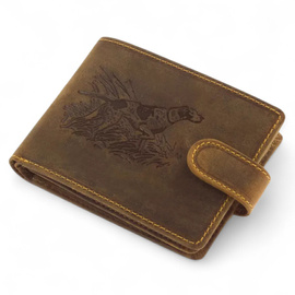 Leather Wallet for Hunters with Print - Dog - GreenDeed