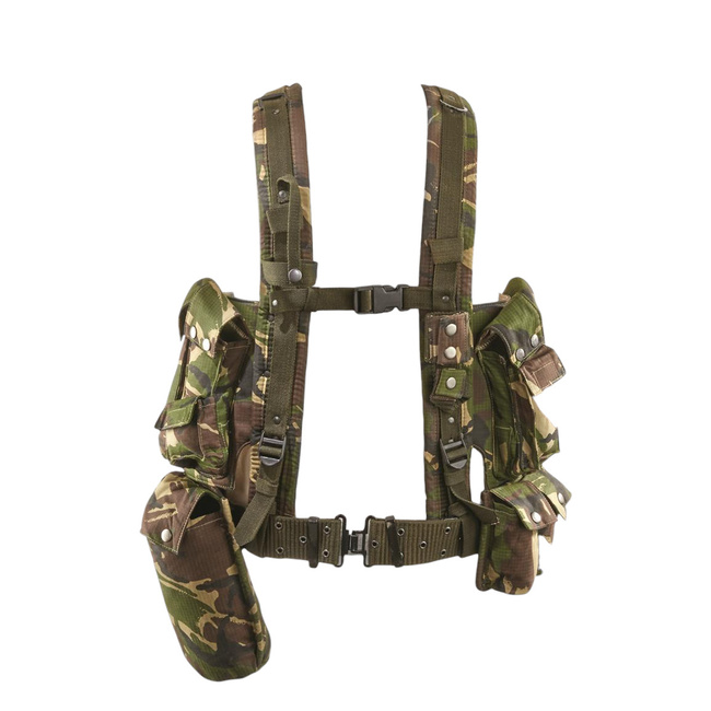 HARNESS, TACTICAL VEST - RIPSTOP CANVAS - DPM CAMO - GENUINE MILITARY SURPLUS ROMANIAN ARMY - NEW