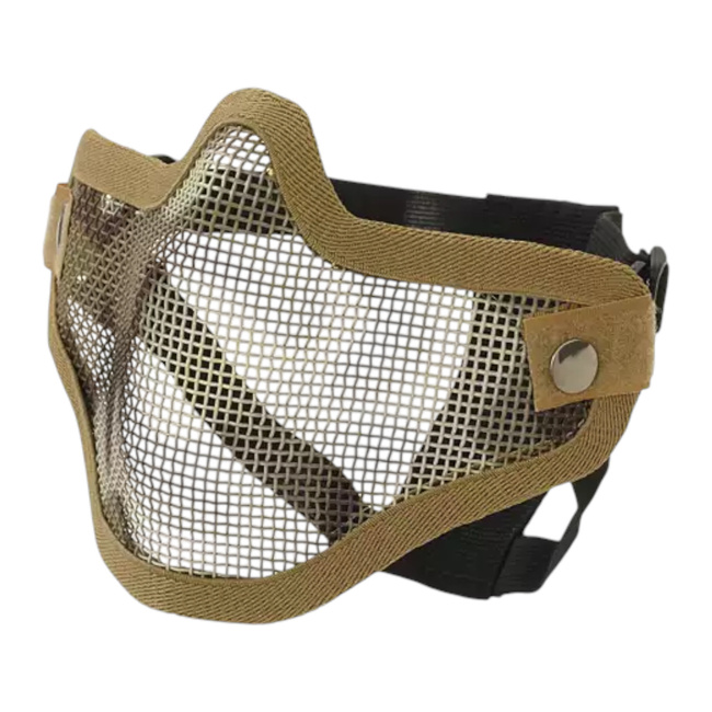 STEEL PROTECTIVE HALF-FACE MASK V.1 - BLACK - CS