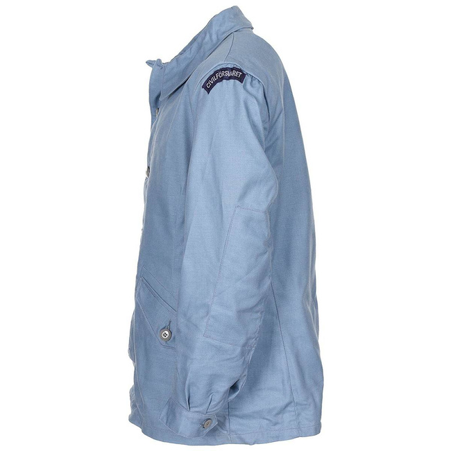 "CIVILFÖRSVARET" JACKET - SWEDISH ARMY MILITARY SURPLUS - BLUE - LIKE NEW