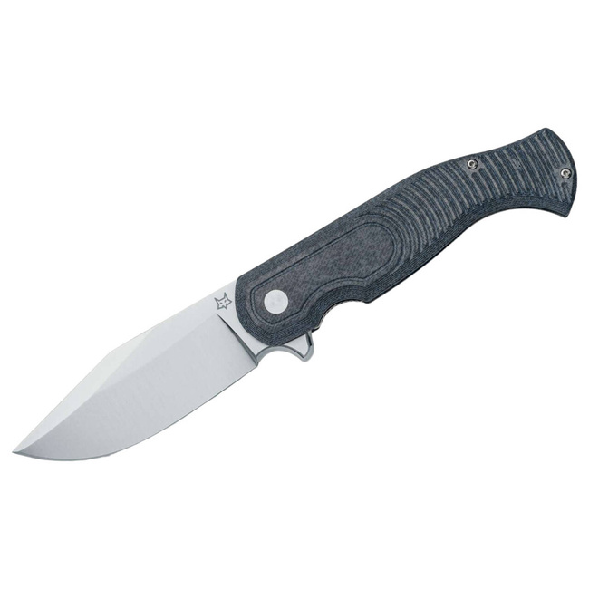 POCKET KNIFE EAST WOOD TIGER MICARTA DENIM - FOX KNIVES