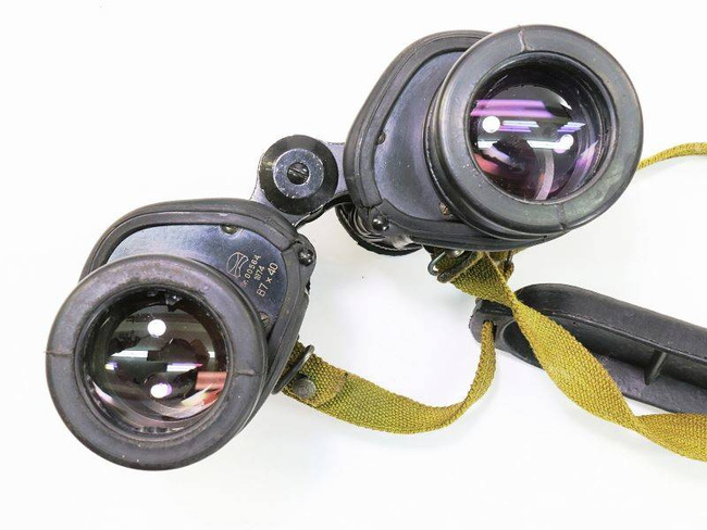 VALDADA I.O.R. 7x40 MILITARY BINOCULARS WITH INFRARED FILTER - MILITARY SURPLUS ROMANIAN ARMY - USED