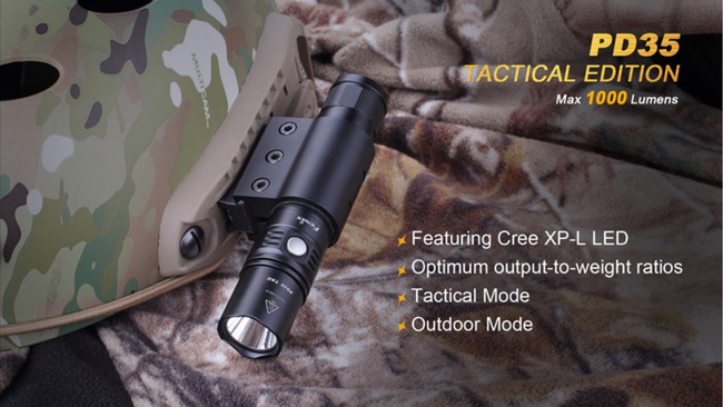 Flashlight Fenix PD35 - Tactical, water resistant