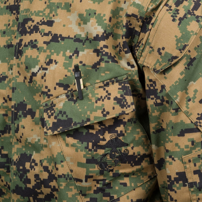 USMC Shirt - PolyCotton Twill - USMC Digital Woodland