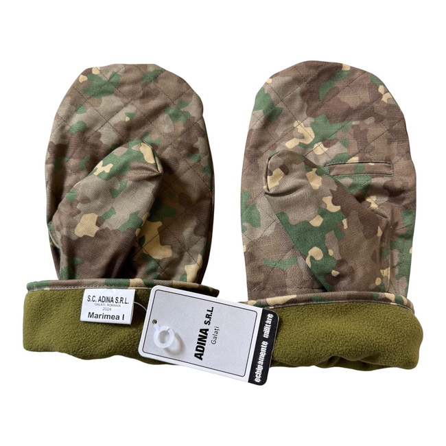 Two-Finger Winter Gloves - Romanian Land Forces / Armed Forces - Combat Model - Like New