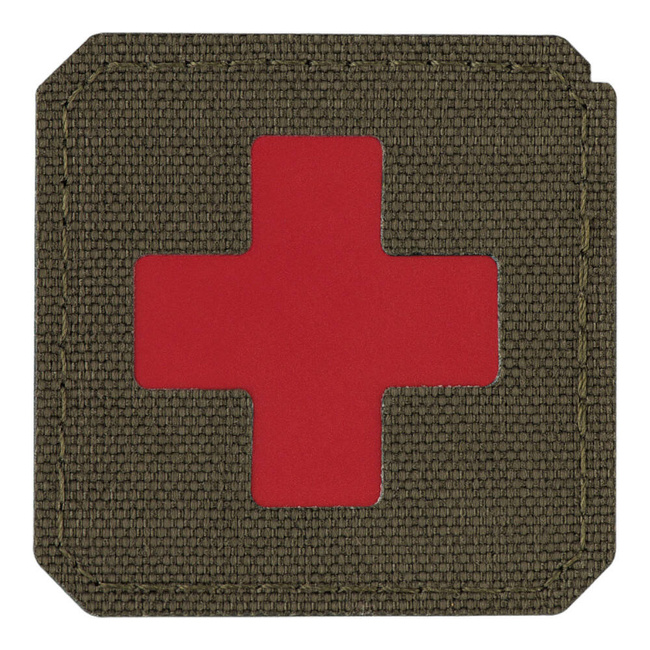 PATCH MEDIC CROSS LASER CUT - RANGER GREEN/RED - M-TAC