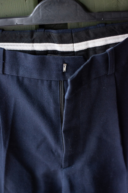 NAVY BLUE TROUSERS - ROMANIAN MILITARY SURPLUS - USED
